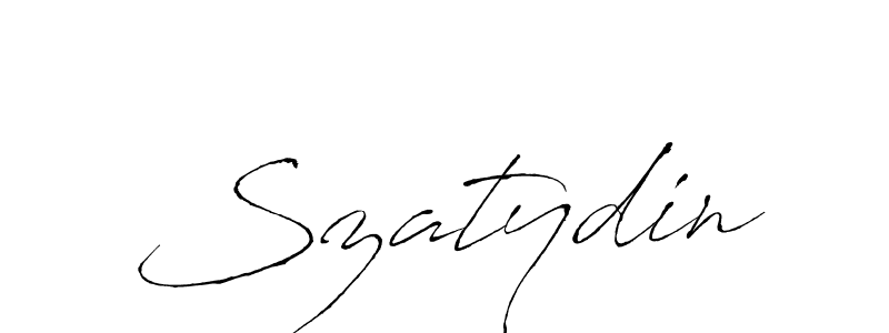 Antro_Vectra is a professional signature style that is perfect for those who want to add a touch of class to their signature. It is also a great choice for those who want to make their signature more unique. Get Szatydin name to fancy signature for free. Szatydin signature style 6 images and pictures png