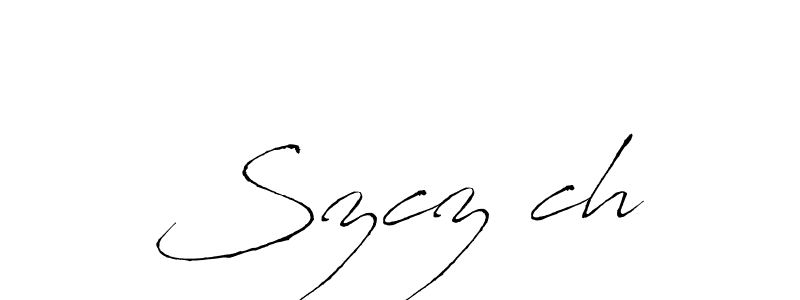 Create a beautiful signature design for name Szczęch. With this signature (Antro_Vectra) fonts, you can make a handwritten signature for free. Szczęch signature style 6 images and pictures png