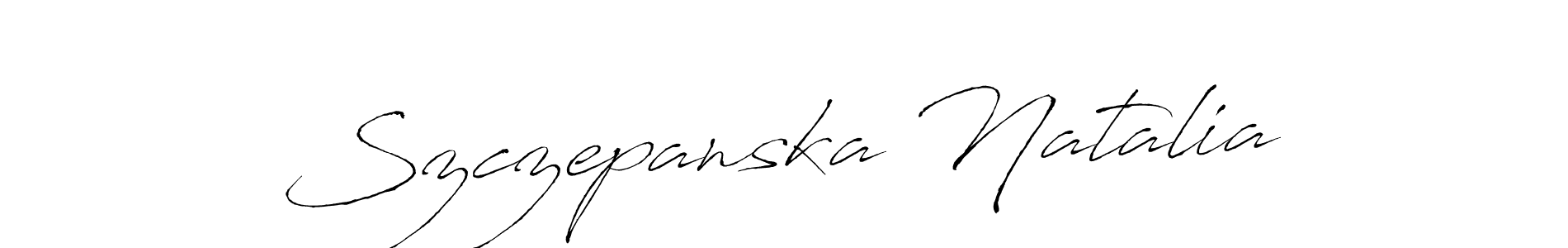 Design your own signature with our free online signature maker. With this signature software, you can create a handwritten (Antro_Vectra) signature for name Szczepanska Natalia. Szczepanska Natalia signature style 6 images and pictures png