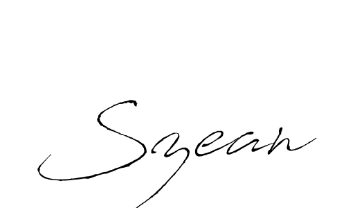 You should practise on your own different ways (Antro_Vectra) to write your name (Szean) in signature. don't let someone else do it for you. Szean signature style 6 images and pictures png