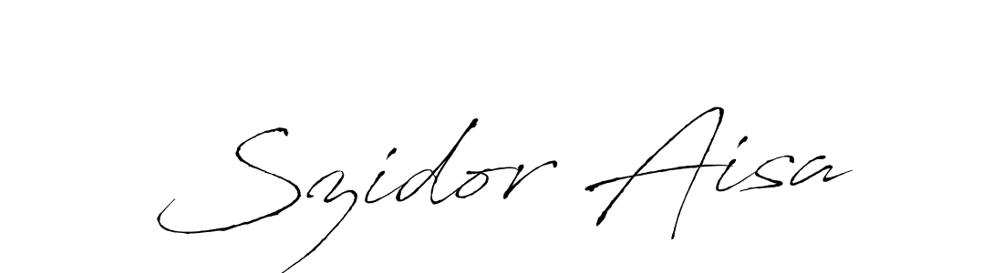 Antro_Vectra is a professional signature style that is perfect for those who want to add a touch of class to their signature. It is also a great choice for those who want to make their signature more unique. Get Szidor Aisa name to fancy signature for free. Szidor Aisa signature style 6 images and pictures png