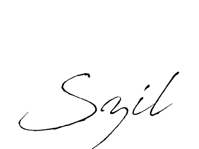 Also You can easily find your signature by using the search form. We will create Szil name handwritten signature images for you free of cost using Antro_Vectra sign style. Szil signature style 6 images and pictures png