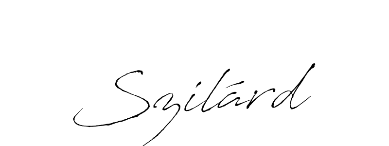 Make a beautiful signature design for name Szilárd. With this signature (Antro_Vectra) style, you can create a handwritten signature for free. Szilárd signature style 6 images and pictures png