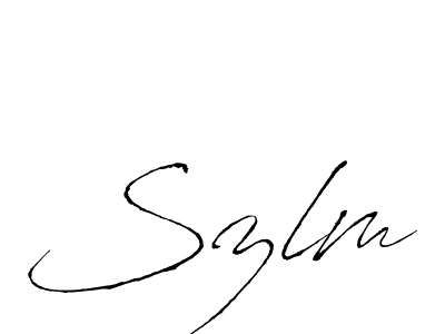 Best and Professional Signature Style for Szlm. Antro_Vectra Best Signature Style Collection. Szlm signature style 6 images and pictures png