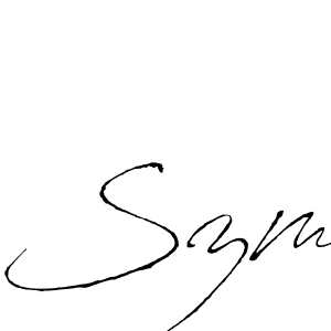 You should practise on your own different ways (Antro_Vectra) to write your name (Szm) in signature. don't let someone else do it for you. Szm signature style 6 images and pictures png