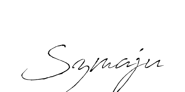 Once you've used our free online signature maker to create your best signature Antro_Vectra style, it's time to enjoy all of the benefits that Szmaju name signing documents. Szmaju signature style 6 images and pictures png