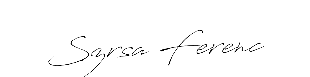 Create a beautiful signature design for name Szrsa Ferenc. With this signature (Antro_Vectra) fonts, you can make a handwritten signature for free. Szrsa Ferenc signature style 6 images and pictures png