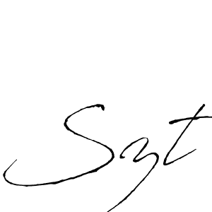 You should practise on your own different ways (Antro_Vectra) to write your name (Szt) in signature. don't let someone else do it for you. Szt signature style 6 images and pictures png