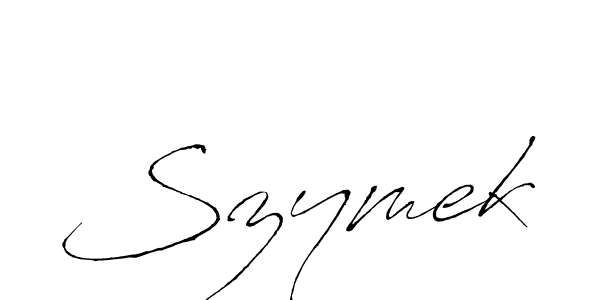 How to make Szymek name signature. Use Antro_Vectra style for creating short signs online. This is the latest handwritten sign. Szymek signature style 6 images and pictures png