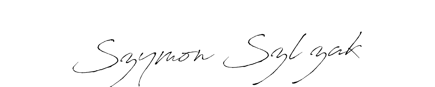 It looks lik you need a new signature style for name Szymon Szlęzak. Design unique handwritten (Antro_Vectra) signature with our free signature maker in just a few clicks. Szymon Szlęzak signature style 6 images and pictures png