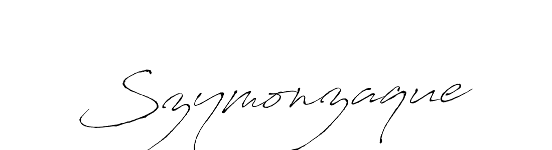 How to make Szymonzaque name signature. Use Antro_Vectra style for creating short signs online. This is the latest handwritten sign. Szymonzaque signature style 6 images and pictures png