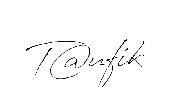 Create a beautiful signature design for name T@ufik. With this signature (Antro_Vectra) fonts, you can make a handwritten signature for free. T@ufik signature style 6 images and pictures png