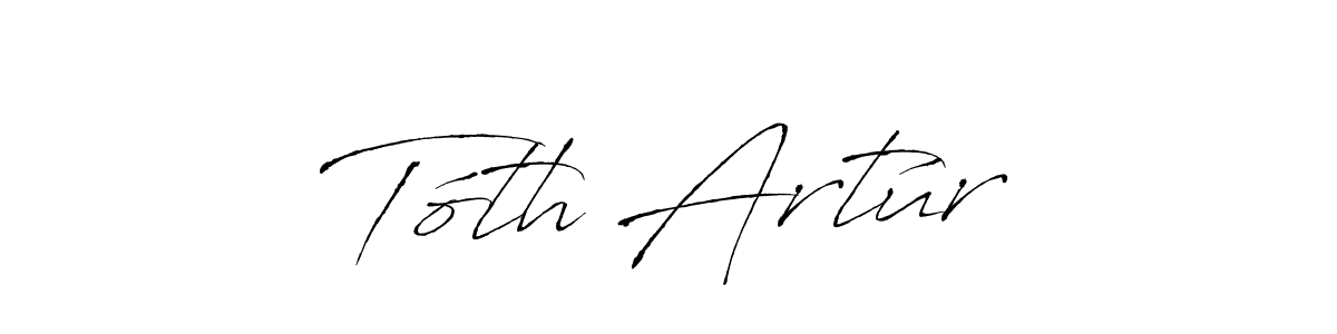 Create a beautiful signature design for name Tóth Artúr. With this signature (Antro_Vectra) fonts, you can make a handwritten signature for free. Tóth Artúr signature style 6 images and pictures png