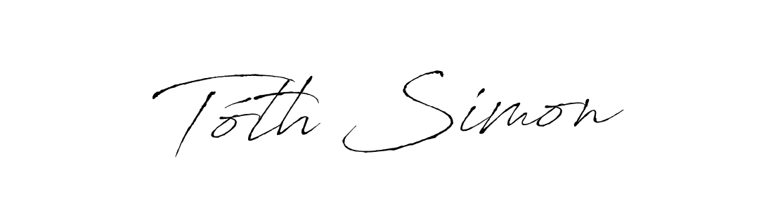 This is the best signature style for the Tóth Simon name. Also you like these signature font (Antro_Vectra). Mix name signature. Tóth Simon signature style 6 images and pictures png