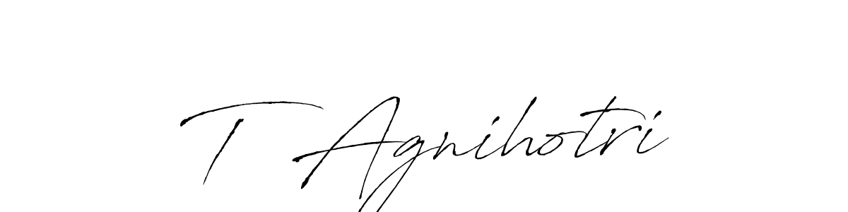 Make a short T  Agnihotri signature style. Manage your documents anywhere anytime using Antro_Vectra. Create and add eSignatures, submit forms, share and send files easily. T  Agnihotri signature style 6 images and pictures png