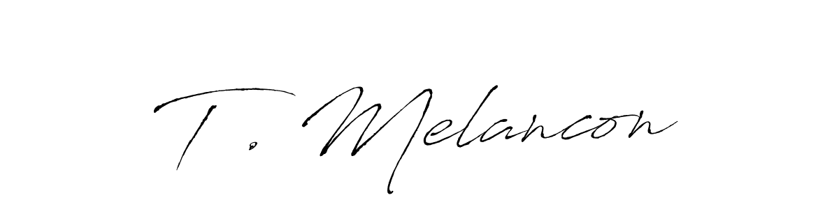 T . Melancon stylish signature style. Best Handwritten Sign (Antro_Vectra) for my name. Handwritten Signature Collection Ideas for my name T . Melancon. T . Melancon signature style 6 images and pictures png