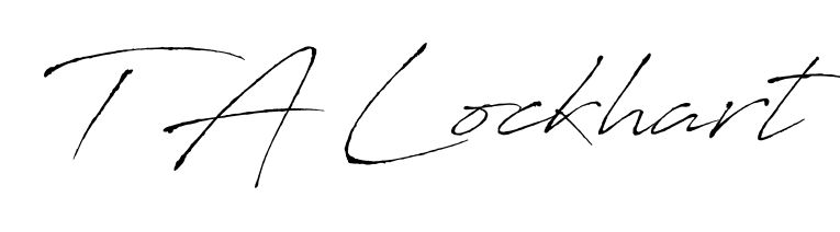Style your name T A Lockhart with confidence using Antro_Vectra signature design. Simple, elegant, and ready for immediate document use. T A Lockhart signature style 6 images and pictures png