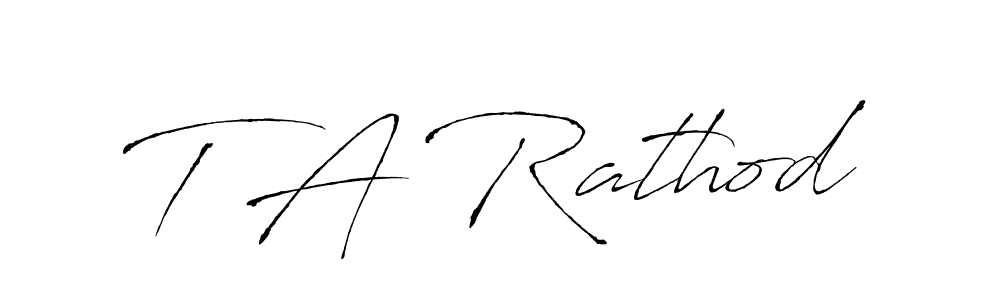 How to make T A Rathod signature? Antro_Vectra is a professional autograph style. Create handwritten signature for T A Rathod name. T A Rathod signature style 6 images and pictures png