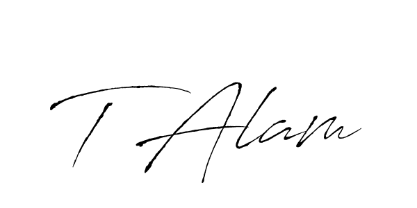 Similarly Antro_Vectra is the best handwritten signature design. Signature creator online .You can use it as an online autograph creator for name T Alam. T Alam signature style 6 images and pictures png