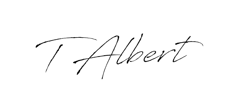 Create a beautiful signature design for name T Albert. With this signature (Antro_Vectra) fonts, you can make a handwritten signature for free. T Albert signature style 6 images and pictures png