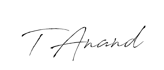 Antro_Vectra is a professional signature style that is perfect for those who want to add a touch of class to their signature. It is also a great choice for those who want to make their signature more unique. Get T Anand name to fancy signature for free. T Anand signature style 6 images and pictures png