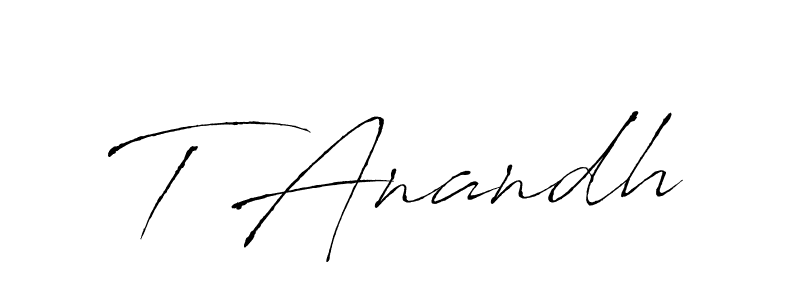 Make a beautiful signature design for name T Anandh. With this signature (Antro_Vectra) style, you can create a handwritten signature for free. T Anandh signature style 6 images and pictures png