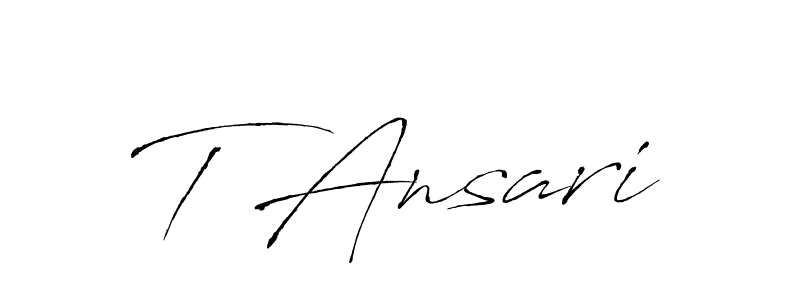 if you are searching for the best signature style for your name T Ansari. so please give up your signature search. here we have designed multiple signature styles  using Antro_Vectra. T Ansari signature style 6 images and pictures png