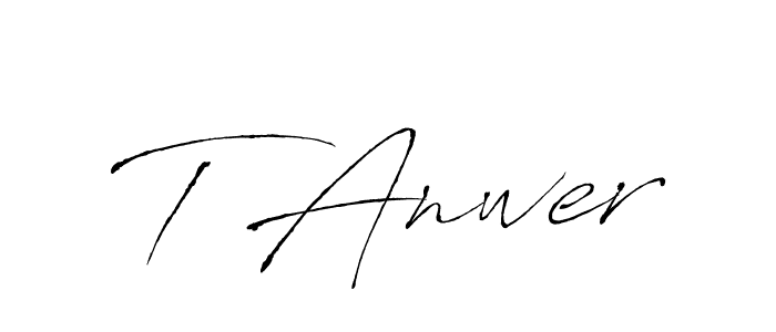 Make a beautiful signature design for name T Anwer. Use this online signature maker to create a handwritten signature for free. T Anwer signature style 6 images and pictures png