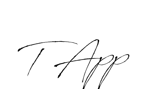 Check out images of Autograph of T App name. Actor T App Signature Style. Antro_Vectra is a professional sign style online. T App signature style 6 images and pictures png