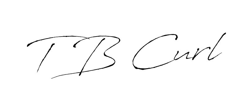 Use a signature maker to create a handwritten signature online. With this signature software, you can design (Antro_Vectra) your own signature for name T B Curl. T B Curl signature style 6 images and pictures png