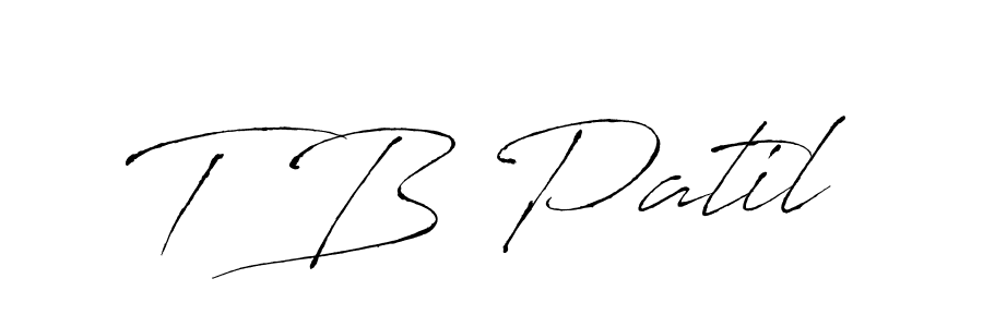 Design your own signature with our free online signature maker. With this signature software, you can create a handwritten (Antro_Vectra) signature for name T B Patil. T B Patil signature style 6 images and pictures png