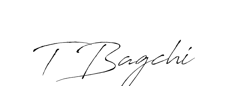 Design your own signature with our free online signature maker. With this signature software, you can create a handwritten (Antro_Vectra) signature for name T Bagchi. T Bagchi signature style 6 images and pictures png