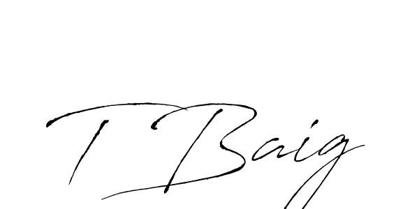 How to Draw T Baig signature style? Antro_Vectra is a latest design signature styles for name T Baig. T Baig signature style 6 images and pictures png