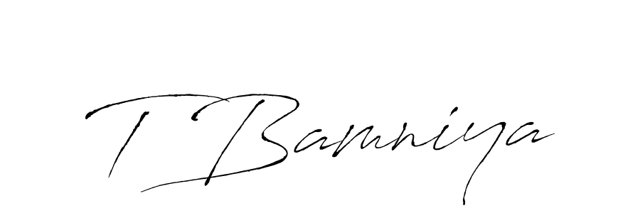 Here are the top 10 professional signature styles for the name T Bamniya. These are the best autograph styles you can use for your name. T Bamniya signature style 6 images and pictures png