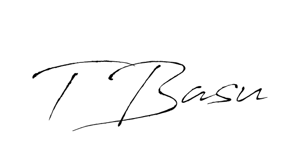 How to make T Basu name signature. Use Antro_Vectra style for creating short signs online. This is the latest handwritten sign. T Basu signature style 6 images and pictures png