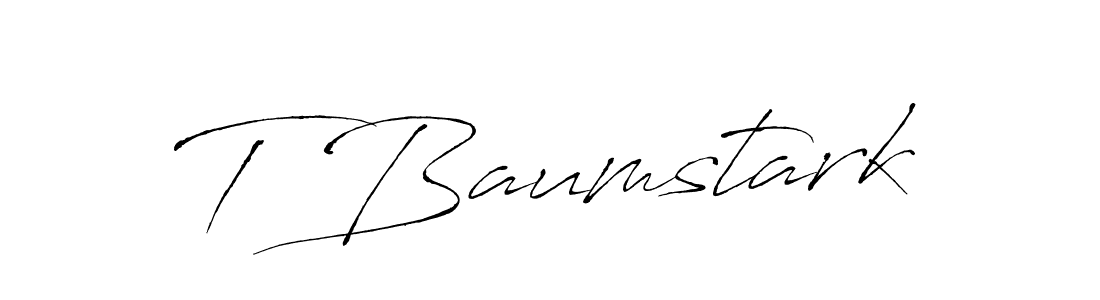 The best way (Antro_Vectra) to make a short signature is to pick only two or three words in your name. The name T Baumstark include a total of six letters. For converting this name. T Baumstark signature style 6 images and pictures png