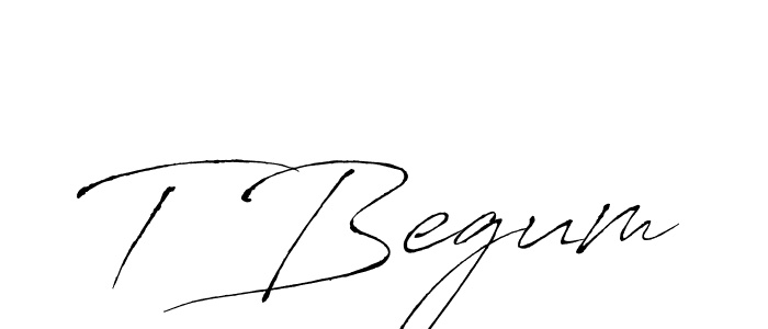 T Begum stylish signature style. Best Handwritten Sign (Antro_Vectra) for my name. Handwritten Signature Collection Ideas for my name T Begum. T Begum signature style 6 images and pictures png