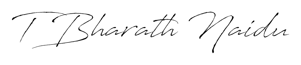 Practice writing T Bharath Naidu with the flow of Antro_Vectra lettering. A fantastic source of inspiration for developing your personal signature style. T Bharath Naidu signature style 6 images and pictures png