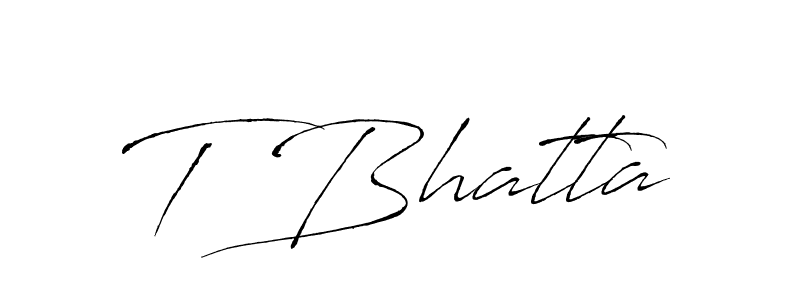 How to Draw T Bhatta signature style? Antro_Vectra is a latest design signature styles for name T Bhatta. T Bhatta signature style 6 images and pictures png