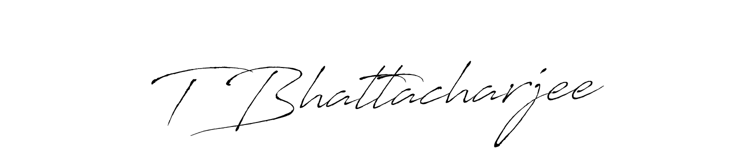 The best way (Antro_Vectra) to make a short signature is to pick only two or three words in your name. The name T Bhattacharjee include a total of six letters. For converting this name. T Bhattacharjee signature style 6 images and pictures png