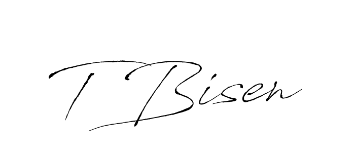 Also we have T Bisen name is the best signature style. Create professional handwritten signature collection using Antro_Vectra autograph style. T Bisen signature style 6 images and pictures png