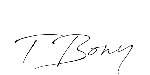 It looks lik you need a new signature style for name T Bony. Design unique handwritten (Antro_Vectra) signature with our free signature maker in just a few clicks. T Bony signature style 6 images and pictures png