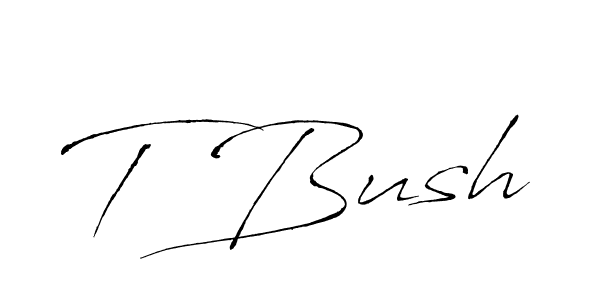 T Bush stylish signature style. Best Handwritten Sign (Antro_Vectra) for my name. Handwritten Signature Collection Ideas for my name T Bush. T Bush signature style 6 images and pictures png