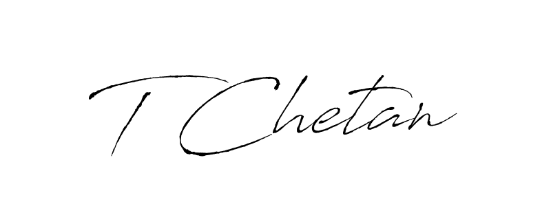 How to make T Chetan name signature. Use Antro_Vectra style for creating short signs online. This is the latest handwritten sign. T Chetan signature style 6 images and pictures png