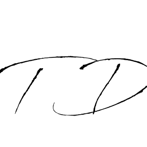 This is the best signature style for the T D name. Also you like these signature font (Antro_Vectra). Mix name signature. T D signature style 6 images and pictures png