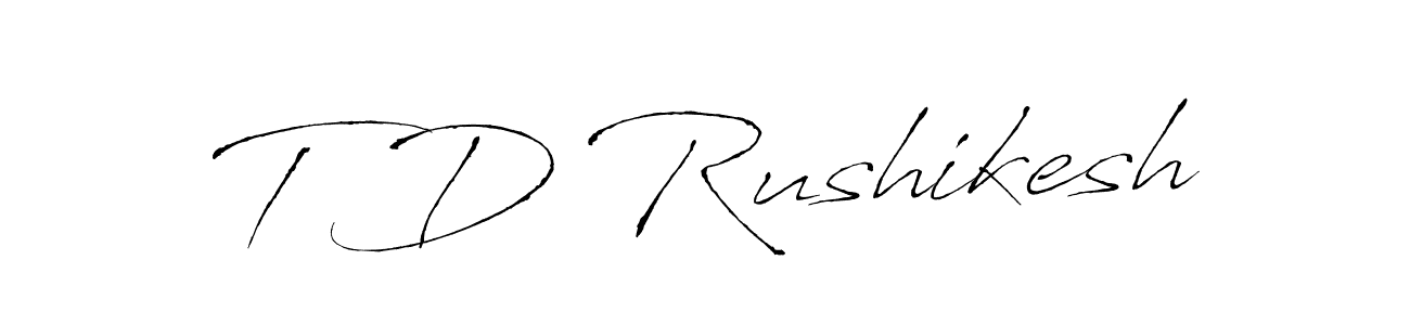 See photos of T D Rushikesh official signature by Spectra . Check more albums & portfolios. Read reviews & check more about Antro_Vectra font. T D Rushikesh signature style 6 images and pictures png