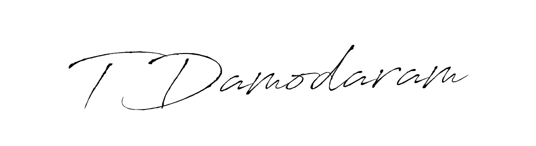 Make a beautiful signature design for name T Damodaram. Use this online signature maker to create a handwritten signature for free. T Damodaram signature style 6 images and pictures png