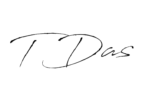 if you are searching for the best signature style for your name T Das. so please give up your signature search. here we have designed multiple signature styles  using Antro_Vectra. T Das signature style 6 images and pictures png