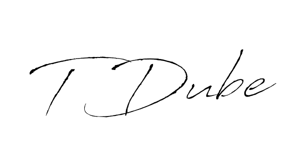 It looks lik you need a new signature style for name T Dube. Design unique handwritten (Antro_Vectra) signature with our free signature maker in just a few clicks. T Dube signature style 6 images and pictures png