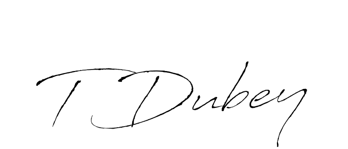 Make a beautiful signature design for name T Dubey. Use this online signature maker to create a handwritten signature for free. T Dubey signature style 6 images and pictures png